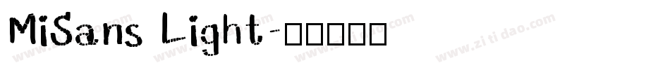 MiSans Light字体转换